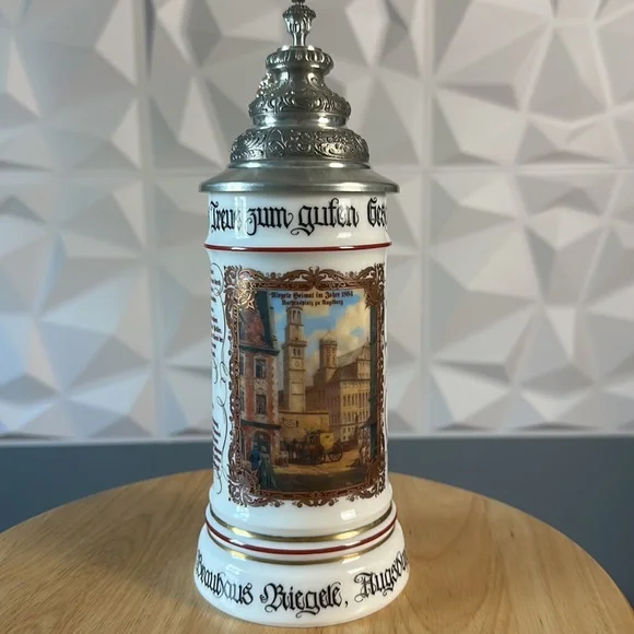 VTG Rastal Porcelain and Pewter Beer Stein Collectable from Germany Zinn - Picture 3 of 7